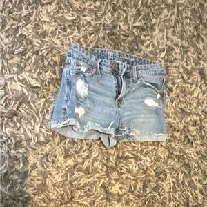 No Boundaries Women's Light Blue Distressed Jean Shorts Size 1